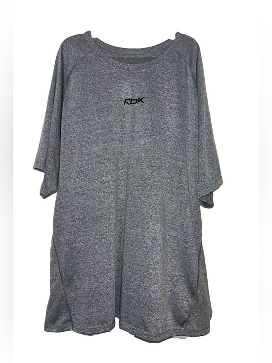 Reebok Other - Men’s Reebok RBK Gray Lightweight Crew Neck Short Sleeve Play Dry Logo Tee XXL
